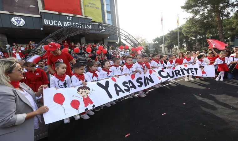 Buca Çınar Anaokullarından yüzüncü yıl etkinlikleri