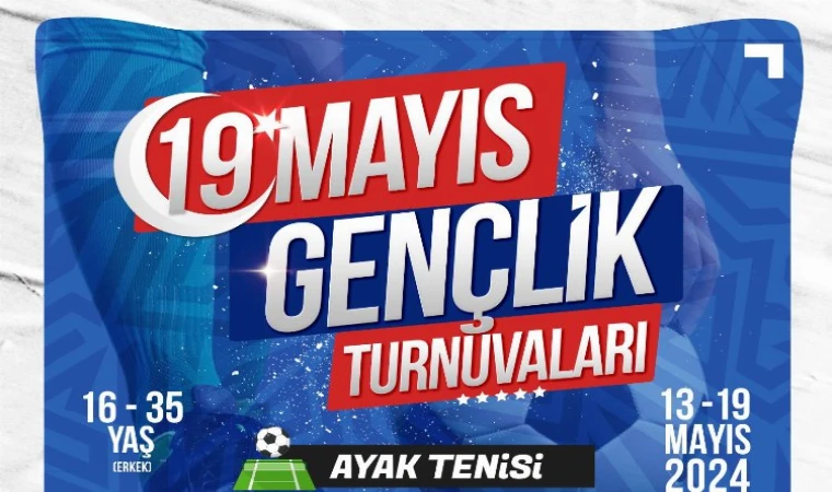 Kayseri’de 19 Mayıs tenis turnuvaları için kayıtlar başladı