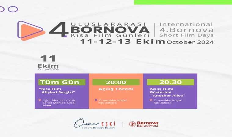 4. Uluslararası Bornova Kısa Film Günleri başlıyor