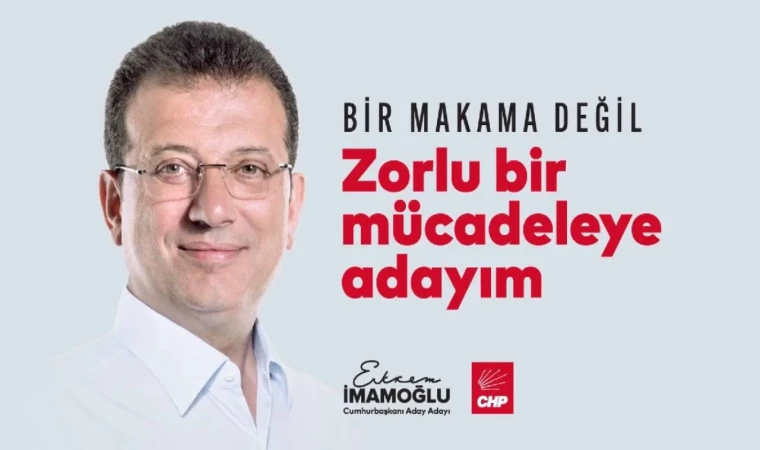 İBB Başkanı Ekrem İmamoğlu Cumhurbaşkanlığı adaylığını resmen duyurdu