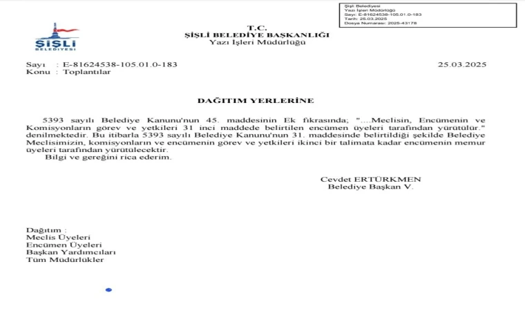 Şişli Belediyesi'ne siyasi darbe