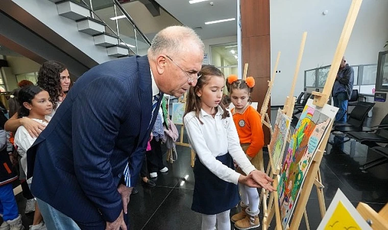 Minik ressamlardan anlamlı mesaj: Suyumuzu koruyalım