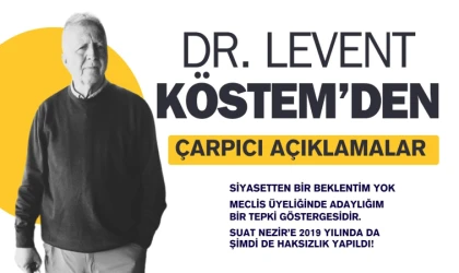 LEVENT KÖSTEM’DEN ÇARPICI MESAJLAR