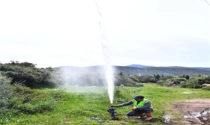 Dikili Yahşibey Sulama Göleti İletim Hattı tamamlandı
