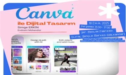 Dijital Gençlik Merkezi’nde ”Canva” eğitimi başlıyor