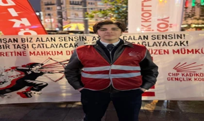 CHP Kadıköy Gençlik Kolları Yöneticisi Bilge Kağan Şarbat tutuklandı.