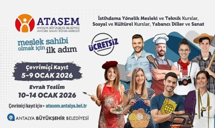 ATASEM’de ikinci dönem kayıtları başlıyor
