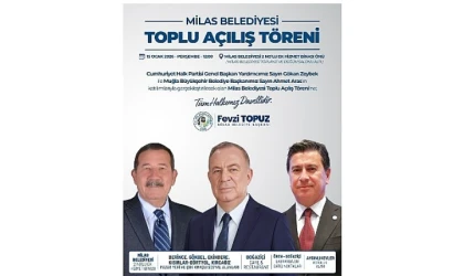 Milas Belediyesi Toplu Açılış Töreni Gerçekleştirecek