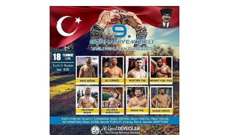 9. Burhaniye-Kızıklı Yağlı Pehlivan Güreşleri’nde Geri Sayım Başladı
