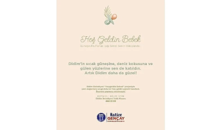 Didim’de “Hoş Geldin Bebek” Projesi Tüm Hızıyla Sürüyor