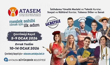 ATASEM’de ikinci dönem kayıtları başlıyor