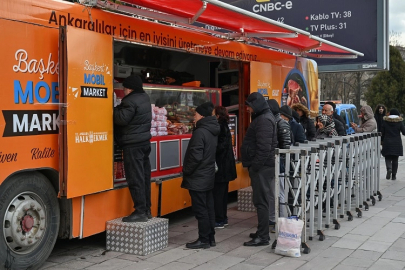 Ankaralılarla ete Mobil Market'le kavuştu