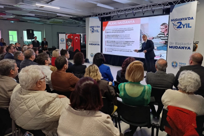Mudanya'da Başkan Dalgıç'tan iki yıla kapsamlı sunum