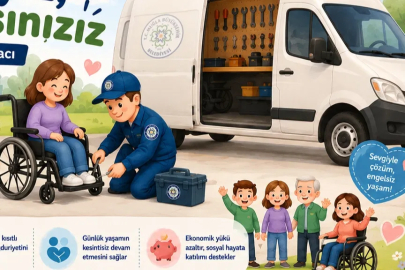Muğla’da engellilere mobil tekerlekli sandalye tamir hizmeti
