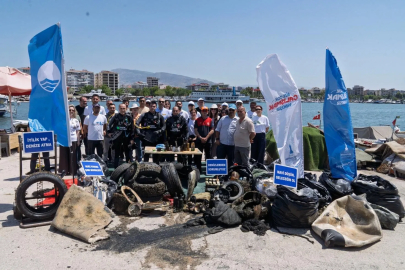 Araba lastiği, masa, sandalye, klozet kapağı... Bunlar İzmir denizinden çıktı!