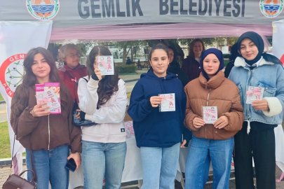 Gemlik’te meme kanserine karşı farkındalık